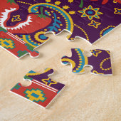 Mexikanisches Flickwerk: Vintages Design. Puzzle (Seite)