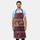 Mexikanisches Flickwerk: Vintages Design. Schürze (Getragen)