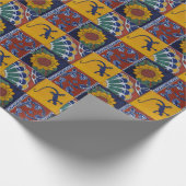 mexikanisches Fliesen-Packpapier Geschenkpapier (Ecke)