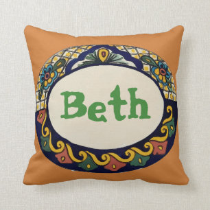 mexikanisches Fliesendesign Kissen