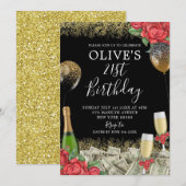 Mexikanisches Flora Buchona Geld Party Geburtstag Einladung (Vorne/Hinten)