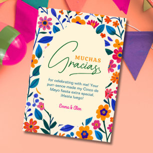 Mexikanisches florales VIELEN DANK - DANKE SCHÖN 