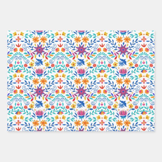 mexikanisches Folkloremuster Geschenkpapier Set (Vorderseite 2)