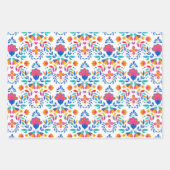 mexikanisches Folkloremuster Geschenkpapier Set (Vorderseite)