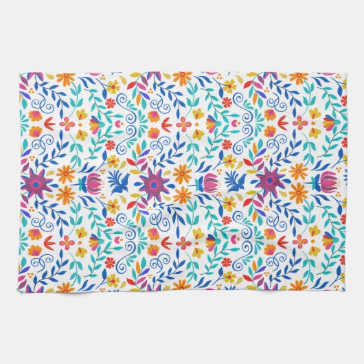 mexikanisches Folkloremuster Geschirrtuch (Horizontal)