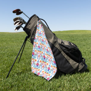 mexikanisches Folkloremuster Golfhandtuch