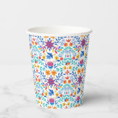 mexikanisches Folkloremuster Pappbecher (Rückseite)