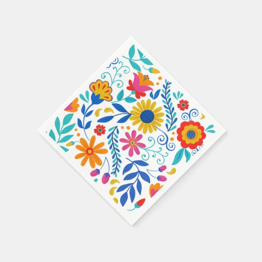 mexikanisches Folkloremuster Serviette (Ecke)