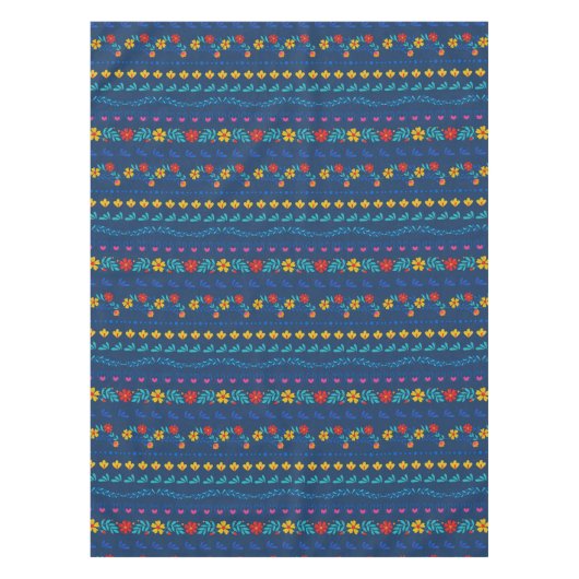 mexikanisches Folkloremuster Tischdecke (Vorderseite)