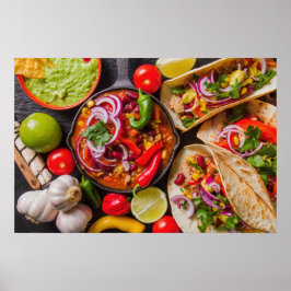 mexikanisches Food-Poster 1/3 Poster