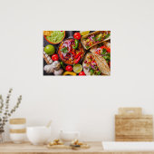 mexikanisches Food-Poster 1/3 Poster (Küche)