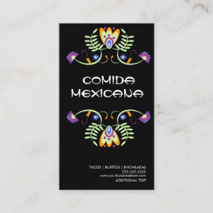 Mexikanisches Food Truck Logo Geschäftskarte Visitenkarte