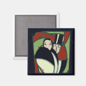 Mexikanisches formales Paar Tile Magnet (Vorderseite/Rückseite)