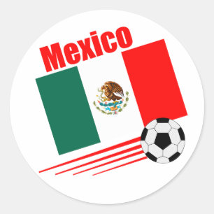 Mexikanisches Fußball-Team Runder Aufkleber