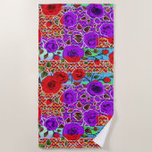 Mexikanisches Garten-Party Strandtuch (Vorderseite)