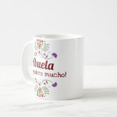 Mexikanisches Grandeltern Blumengeschenk Kaffeetasse (Vorderseite Links)