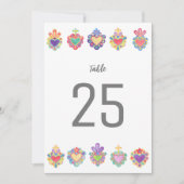 Mexikanisches Herz, heilige Tischnummer (Vorderseite)