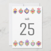 Mexikanisches Herz, heilige Tischnummer (Rückseite)