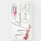 Mexikanisches Hochzeitssemble Sombrero Floral Gros Banner (Vertikal)