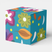 Mexikanisches Hochzeitsszenario mit Blumenmuster P Geschenkschachtel (Rückseite)