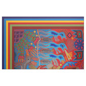 mexikanisches Huichol Garngemälde Peyote Design Stoff (Fat Quarter (45,7 x 55,9 cm))