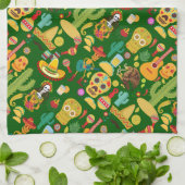 mexikanisches Ikonenmuster Geschirrtuch (Gefaltet)