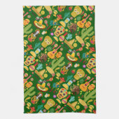 mexikanisches Ikonenmuster Geschirrtuch (Vertikal)