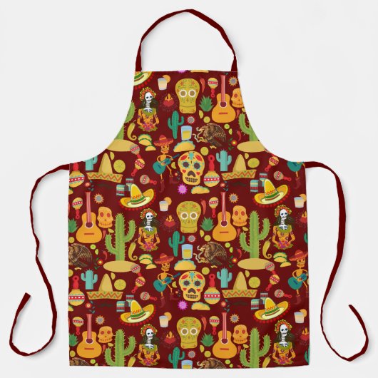 mexikanisches Ikonenmuster Schürze (Vorderseite)