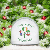 Mexikanisches Irish American Fags Kleeblatt Person Schneekugeln (Weihnachten)