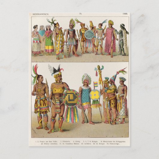 Mexikanisches Kleid Postkarte (Vorderseite)