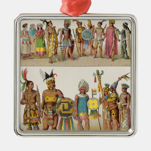 Mexikanisches Kleid Silbernes Ornament (Vorne)