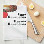 Mexikanisches Küchentuch Huevos Rancheros (Viertel Falte)