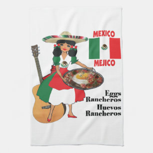Mexikanisches Küchentuch Huevos Rancheros