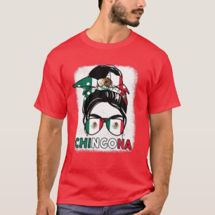 Mexikanisches Kulturerbe Chingona Mexiko Girl Mama T-Shirt