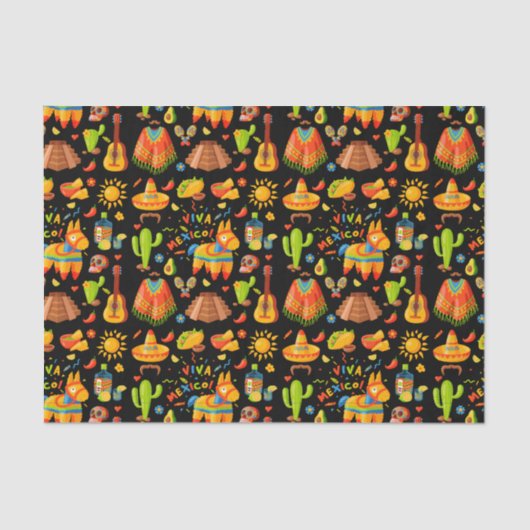 Mexikanisches Leben Seidenpapier (Vorderseite)