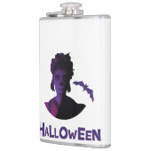 Mexikanisches Mädchen und Fledermäuse Flachmann (Links)