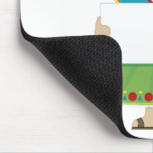 Mexikanisches Mädchen-Zeichen Mousepad (Ecke)