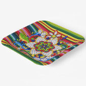 Mexikanisches Mandala Pappteller (Gewinkelt)