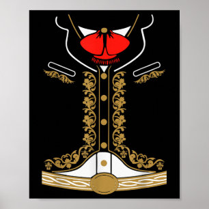 Mexikanisches Mariachi Kostüm Charro für Cinco de  Poster
