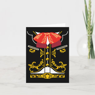 Mexikanisches Mariachi-T-Shirt Charro Cinco De May Karte