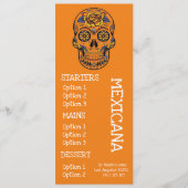 Mexikanisches Menükarte (Vorderseite)