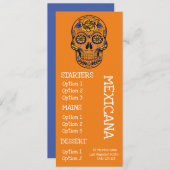 Mexikanisches Menükarte (Vorne/Hinten)