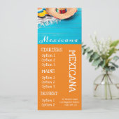 Mexikanisches Menükarte (Stehend Vorderseite)