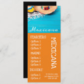 Mexikanisches Menükarte (Vorne/Hinten)