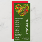 Mexikanisches Menükarte (Vorne/Hinten)