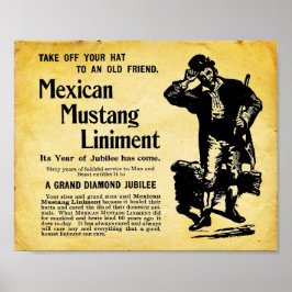 mexikanisches Mustang Liniment Poster
