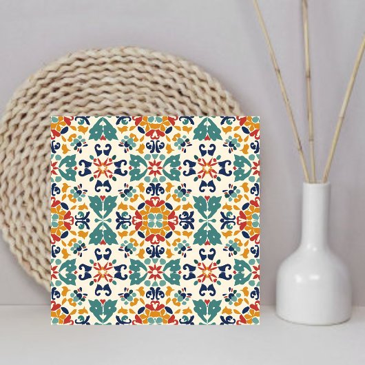 mexikanisches Muster bunt Fliese