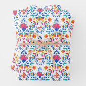 Mexikanisches Muster ethnischer Volkskunst Geschenkpapier Set (Beispiel)