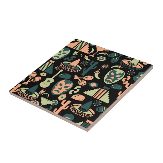 Mexikanisches Muster Fliese (Seite)