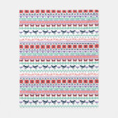 Mexikanisches Muster Frida Kahlos | Fleecedecke (Vorderseite)